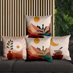 eJOYA Modern Tasarımlı 4'lü Yastık İçi Ve Kırlent Kılıfı 45cm 113823