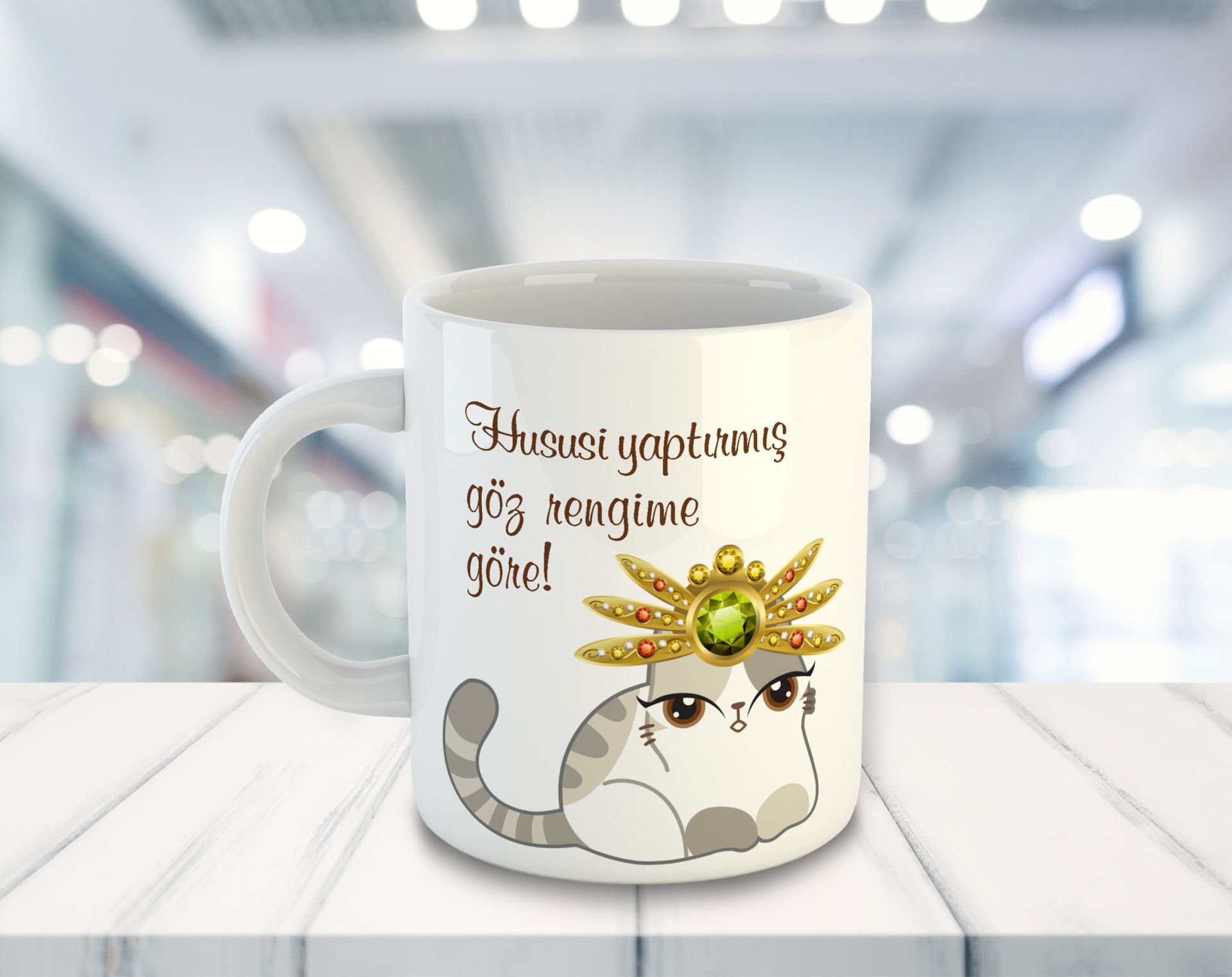 eJOYA Hususi Yaptırmış Göz Rengine Göre Kupa Bardak 81517