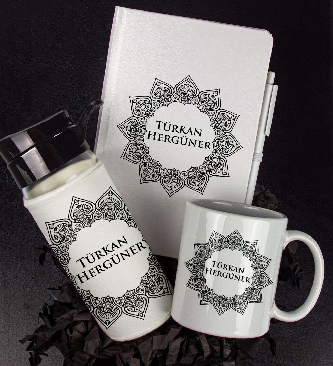 eJOYA Kişiye Özel Tasarım Defter Kalem Matara Ve Kupa Hediye Seti 104809