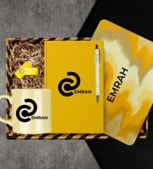 eJOYA Kişiye Özel Defter & Kalem & Kupa & Mouse Pad & USB Bellek Hediye Kutusu 113060