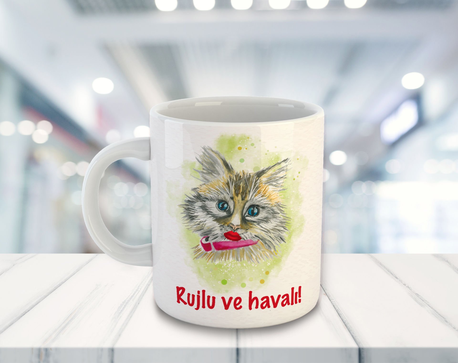 eJOYA Rujlu Ve Havalı Temalı Kupa Bardak 81518