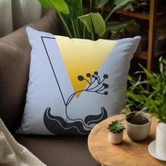eJOYA Çiçek Tasarımlı 4'lü Yastık İçi Ve Kırlent Kılıfı 45cm 113830