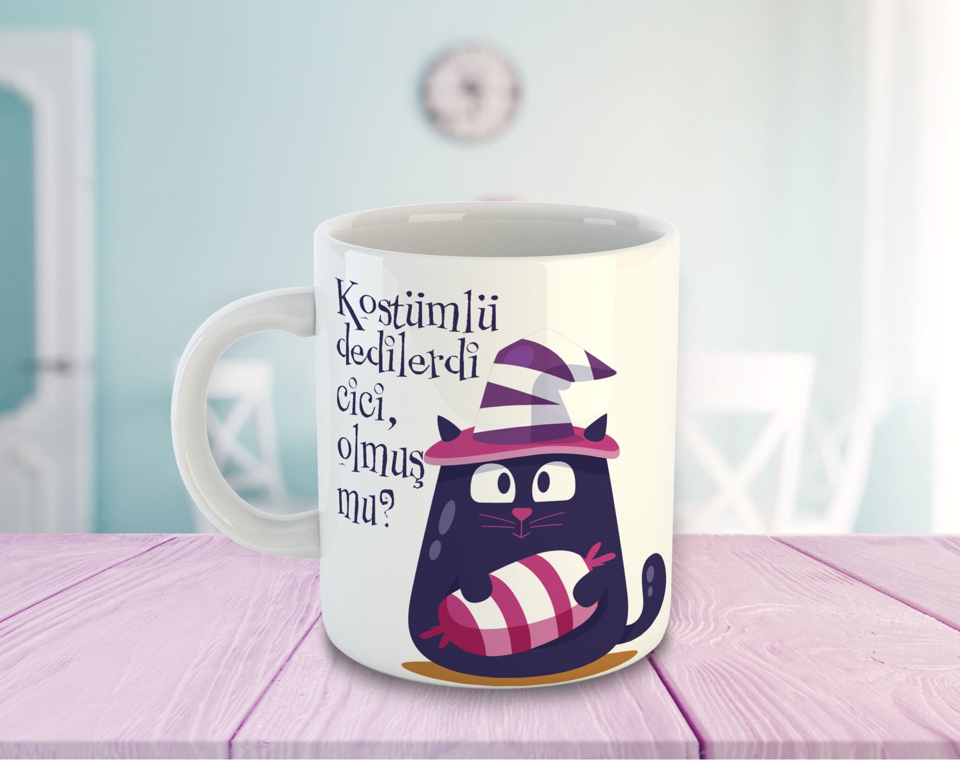 eJOYA Kostümlü Dediler Di Cici Olmuş Mu Temalı Kupa Bardak 81523