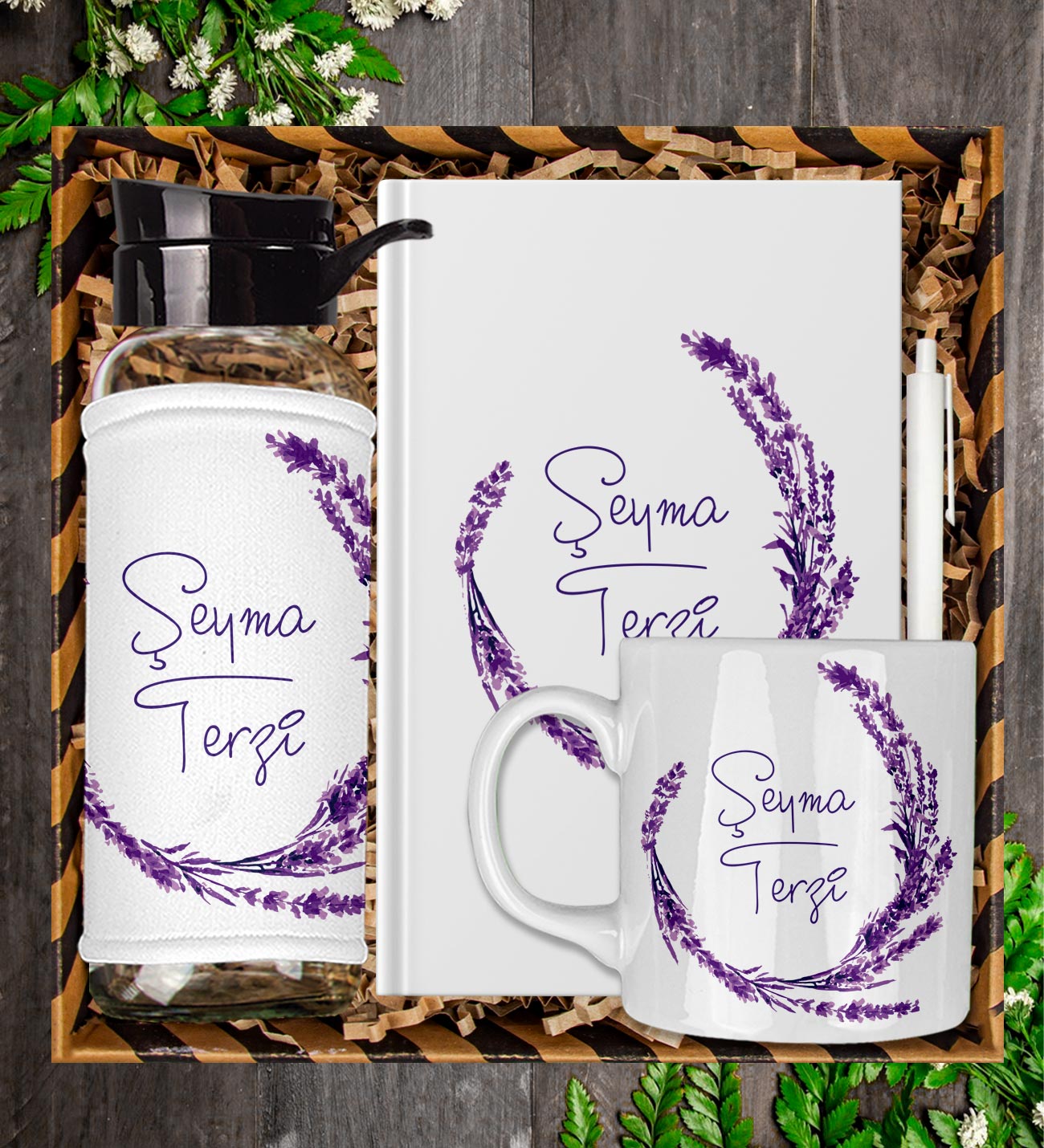 eJOYA Kişiye Özel Tasarım Defter Kalem Matara Ve Kupa Hediye Seti 104818