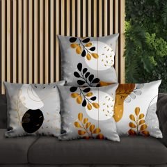 eJOYA Çiçek Tasarımlı 4'lü Yastık İçi Ve Kırlent Kılıfı 45cm 113833