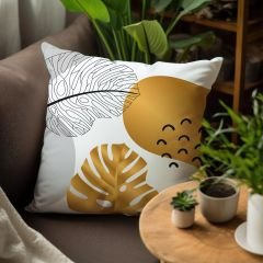 eJOYA Çiçek Tasarımlı 4'lü Yastık İçi Ve Kırlent Kılıfı 45cm 113834