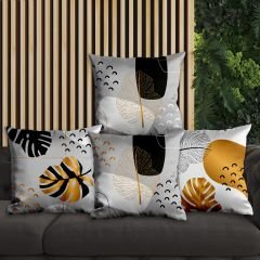 eJOYA Çiçek Tasarımlı 4'lü Yastık İçi Ve Kırlent Kılıfı 45cm 113834