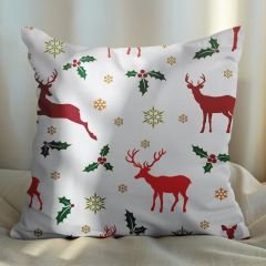 eJOYA Yeni Yıla Özel Tasarımlı 4'lü Yastık İçi Ve Kırlent Kılıfı 45cm 113837