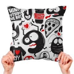 eJOYA Graffiti Tasarımlı 4'lü Yastık İçi Ve Kırlent Kılıfı 45cm 113840