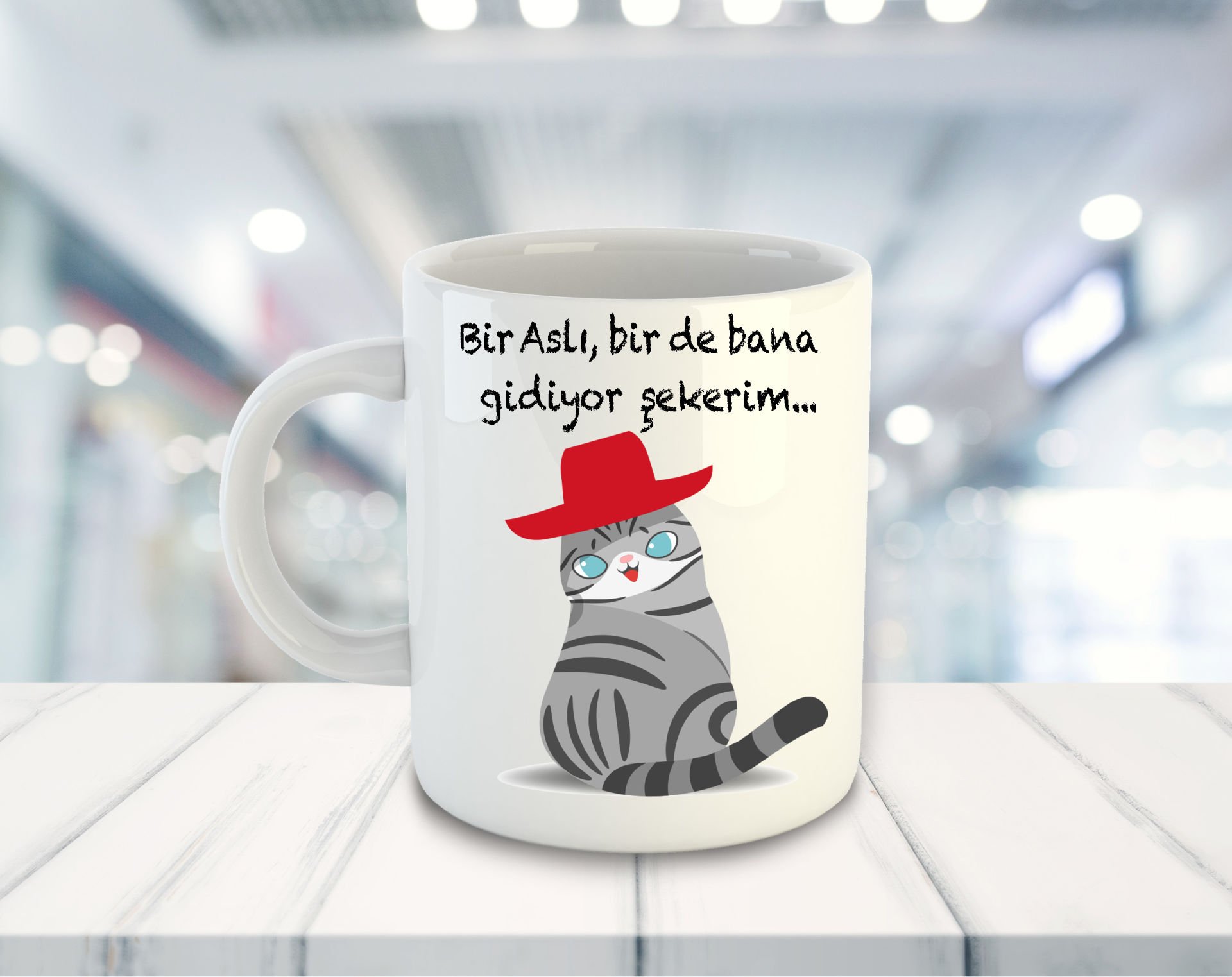 eJOYA Kişiye Özel Bir De Bana Gidiyor Şekerim Temalı Kupa Bardak 81534