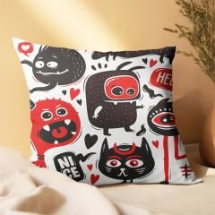 eJOYA Graffiti Tasarımlı 4'lü Yastık İçi Ve Kırlent Kılıfı 45cm 113841
