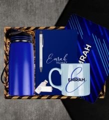 eJOYA Kişiye Özel Defter Kalem Kupa & Mouse Pad & Matara & USB Bellek Hediye Kutusu 113080