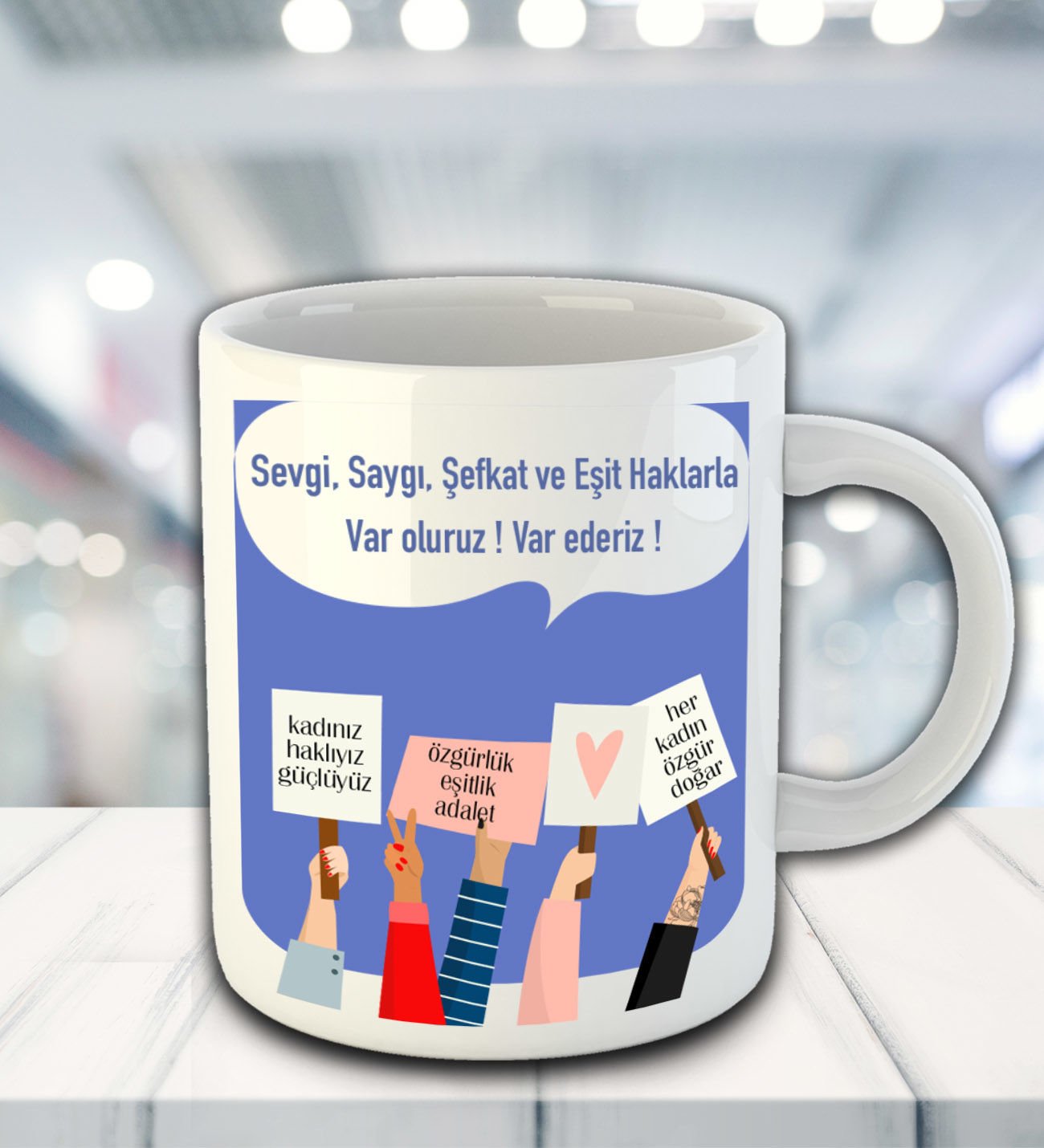 eJOYA Var Olur Var Ederiz Temalı Kupa Bardak 81709