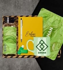 eJOYA Kişiye Özel Defter & Kalem & Kupa & Matara & Mouse Pad & USB Bellek Hediye Kutusu 113083