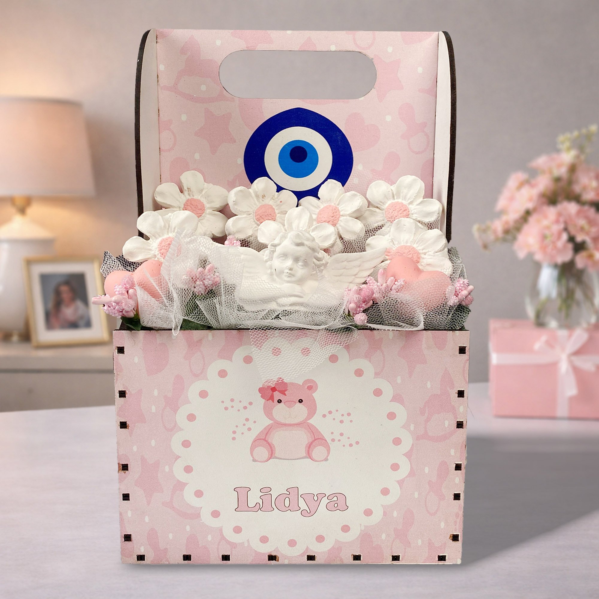 eJOYA Kişiye Özel İsimli Kokulu Taş Aranjmanı 116291