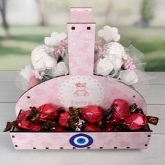 eJOYA Kişiye Özel İsimli Kokulu Taş Aranjmanı Ve Çikolatası 116294