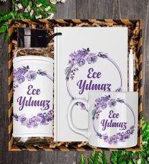 eJOYA Kişiye Özel Tasarım Defter Kalem Matara Ve Kupa Hediye Seti 104839