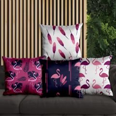 eJOYA Flamingo Tasarımlı 4'lü Yastık İçi Ve Kırlent Kılıfı 45cm 113854