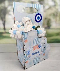 eJOYA Hoşgeldin Bebek Kişiye Özel İsimli Kokulu Taş Aranjmanı 116297