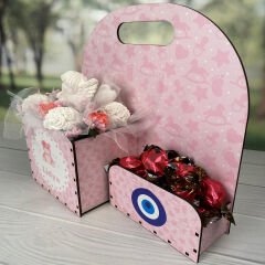 eJOYA Kişiye Özel İsimli Kokulu Taş Aranjmanı Ve Çikolatası 116300