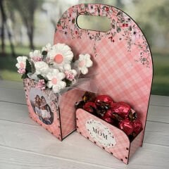 eJOYA Kişiye Özel Resimli Kokulu Taş Aranjmanı Ve Çikolatası 116301