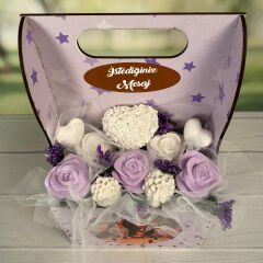 eJOYA Kişiye Özel Resimli Kokulu Taş Aranjmanı 116304