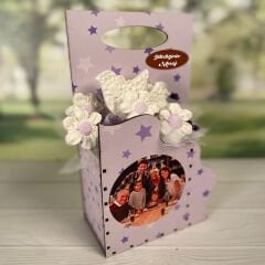 eJOYA Kişiye Özel Resimli Kokulu Taş Aranjmanı 116305