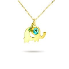 eJOYA Nazar Fil Altın Kolye 48471