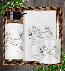 eJOYA Kişiye Özel Tasarım Defter Kalem Matara Ve Kupa Hediye Seti 104853