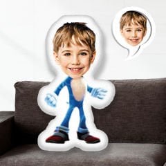 eJOYA Kişiye Özel Fotoğraflı Çizgi Karakter Yastık 115267