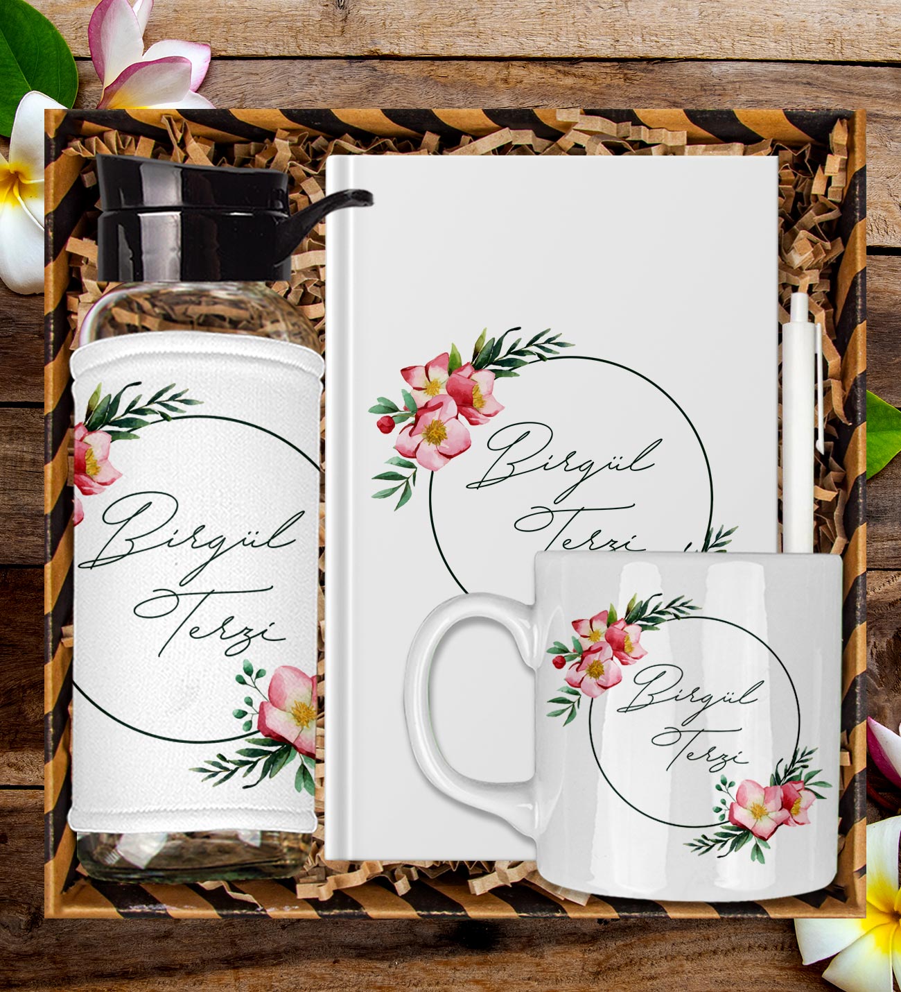 eJOYA Kişiye Özel Tasarım Defter Kalem Matara Ve Kupa Hediye Seti 104860