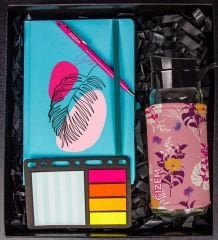 eJOYA Kişiye Özel Defter Kalem Matara Ve Mini Organizer Ofis Kırtasiye Hediye Kutusu 110345