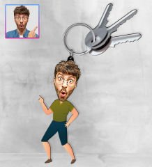 eJOYA Kişiye Özel Karikatür Tasarım Anahtarlık 97226
