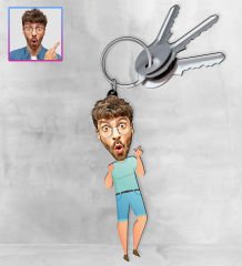 eJOYA Kişiye Özel Karikatür Tasarım Anahtarlık 97230