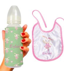 eJOYA Kişiye Özel Biberon Ve Önlük Bebek Hediye Seti 110144