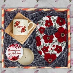 eJOYA Annelere Özel Türk Kahvesi Fincanı & Mum & Fular Hediye Kutusu 116342