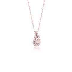 eJOYA 14 Ayar Rose Altın Damla Kolye 114608