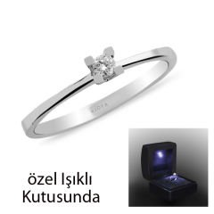 eJOYA 0,05 ct Tektaş Pırlanta Yüzük 65313