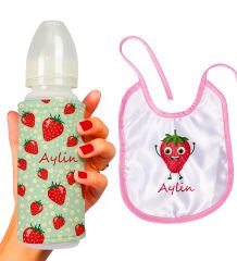 eJOYA Kişiye Özel Biberon Ve Önlük Bebek Hediye Seti 110149