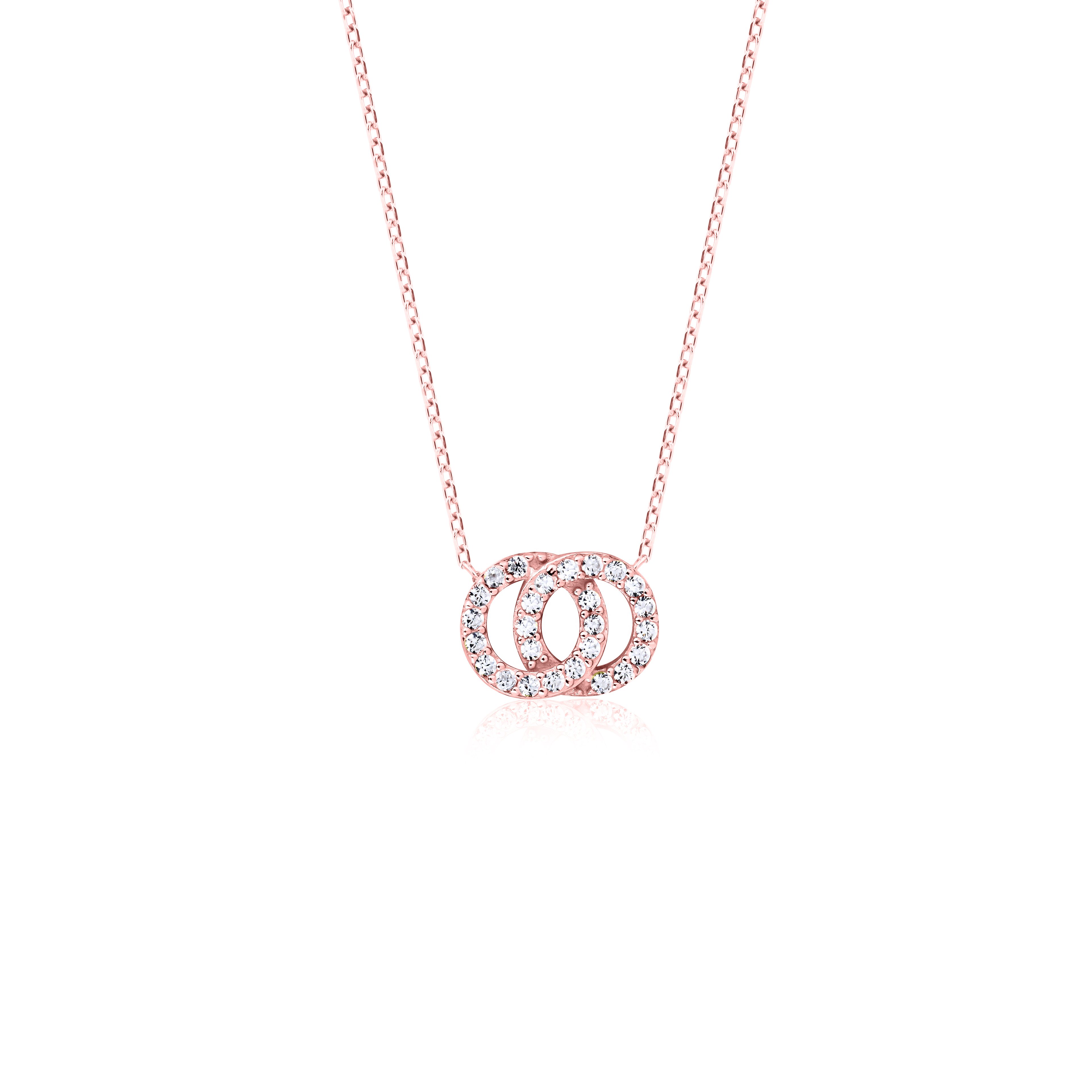 eJOYA 14 Ayar Rose Altın Sonsuzluk Kolye 114614