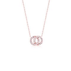 eJOYA 14 Ayar Rose Altın Sonsuzluk Kolye 114614