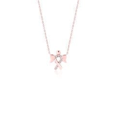 eJOYA 14 Ayar Rose  Altın Melek Kolye 114621