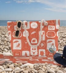 eJOYA 3’lü Plaj Seti ( Plaj Çantası & Havlu & Pareo) 116359