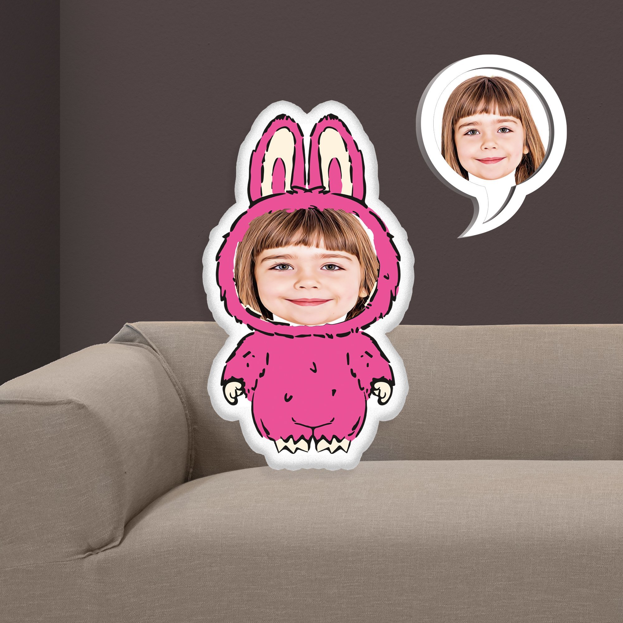 eJOYA Kişiye Özel Fotoğraflı Lububu Kumaş Bebek Yastık 116120