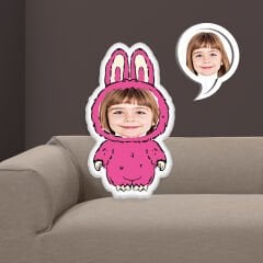 eJOYA Kişiye Özel Fotoğraflı Lububu Kumaş Bebek Yastık 116120