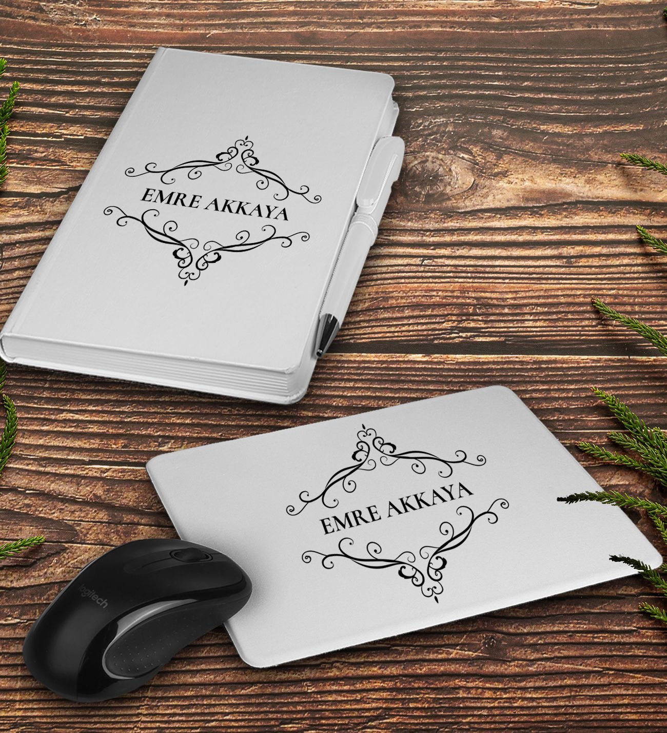 eJOYA Kişiye Özel Defter Kalem Ve Mousepad Ofis Hediye Seti 94399