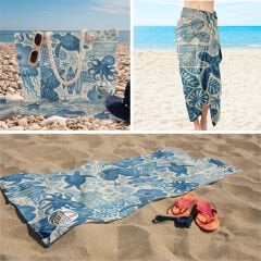 eJOYA 3’lü Plaj Seti ( Plaj Çantası & Havlu & Pareo) 116364