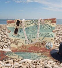 eJOYA 3’lü Plaj Seti ( Plaj Çantası & Havlu & Pareo) 116365