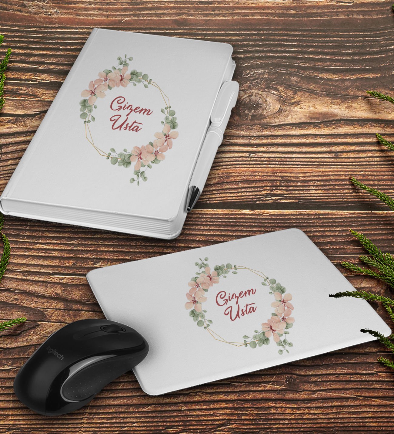 eJOYA Kişiye Özel Defter Kalem Ve Mousepad Ofis Hediye Seti 94402