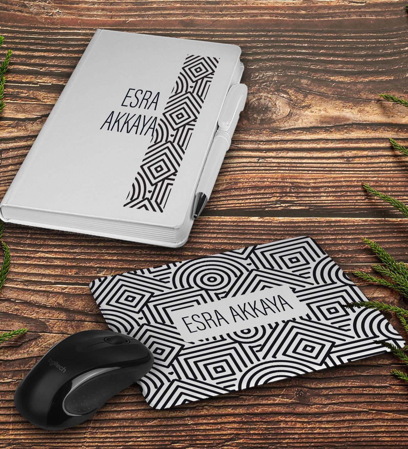 eJOYA Kişiye Özel Defter Kalem Ve Mousepad Ofis Hediye Seti 94403